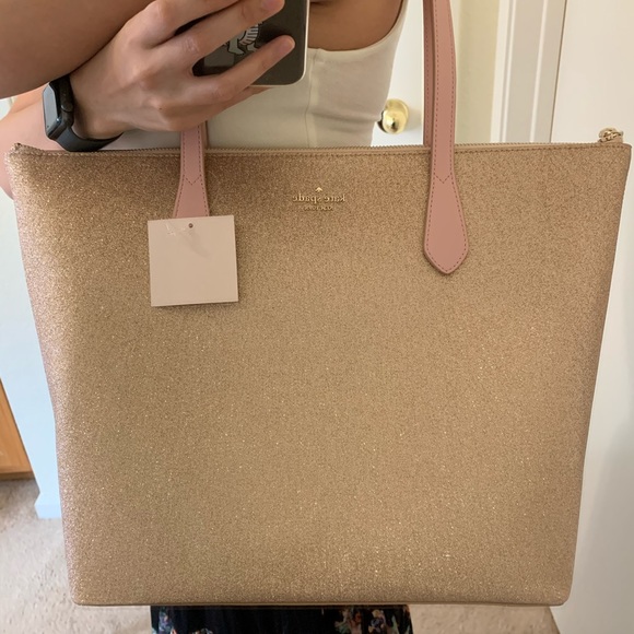 kate spade Handbags - KATE SPADE LARGE JOELEY SHOULDER TOTE ROSE GOLD